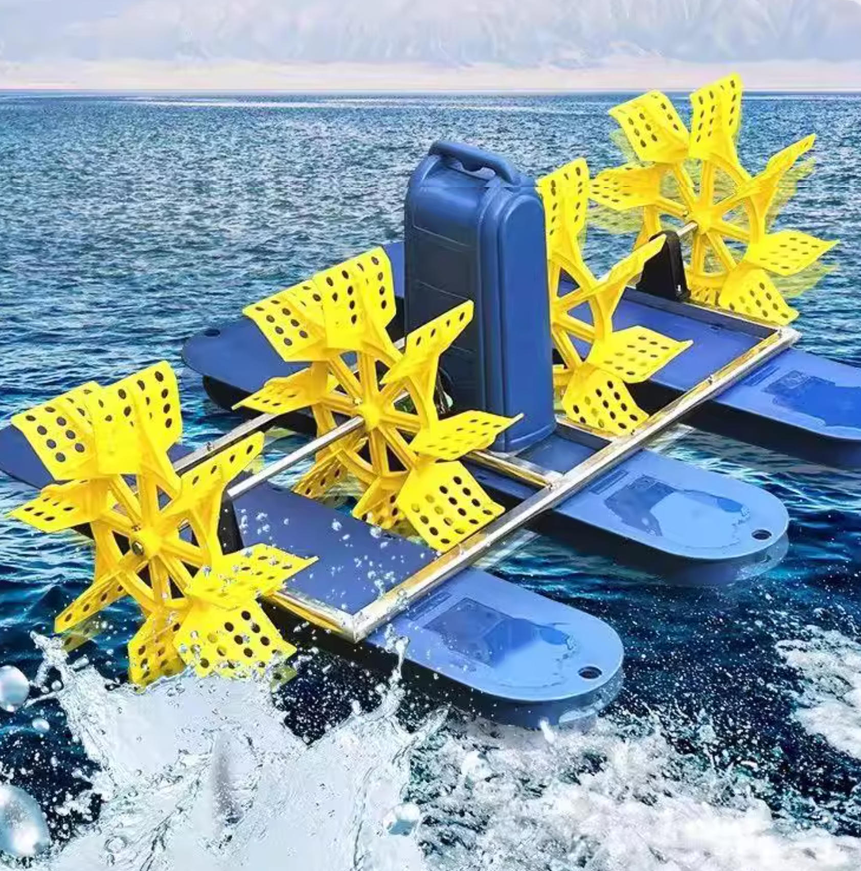 碧水清波，驱动未来：南京蓝宝石太阳能水车曝气机