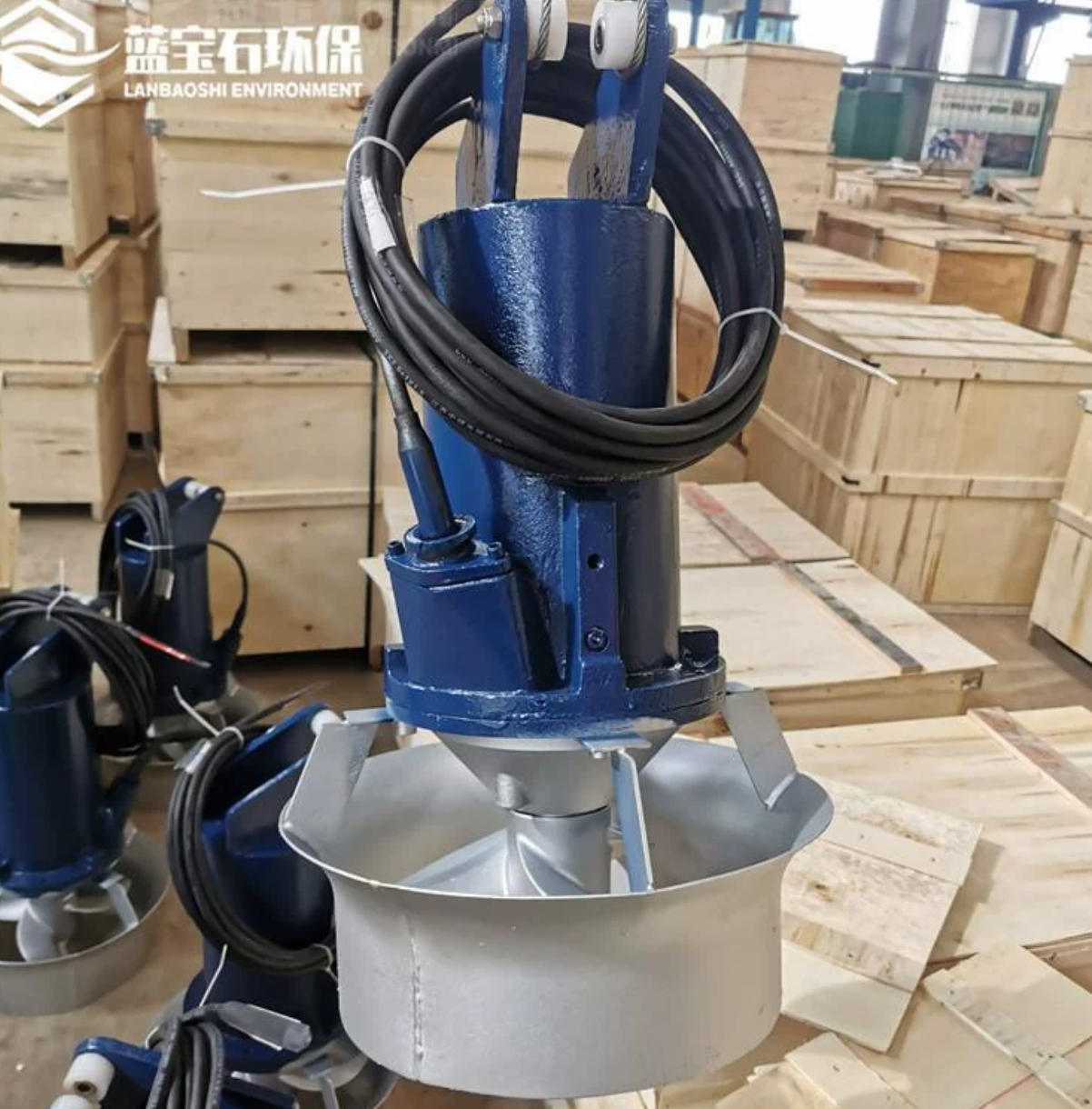 南京蓝宝石携广东某公司，铸铁水下推进器助力污水治理项目